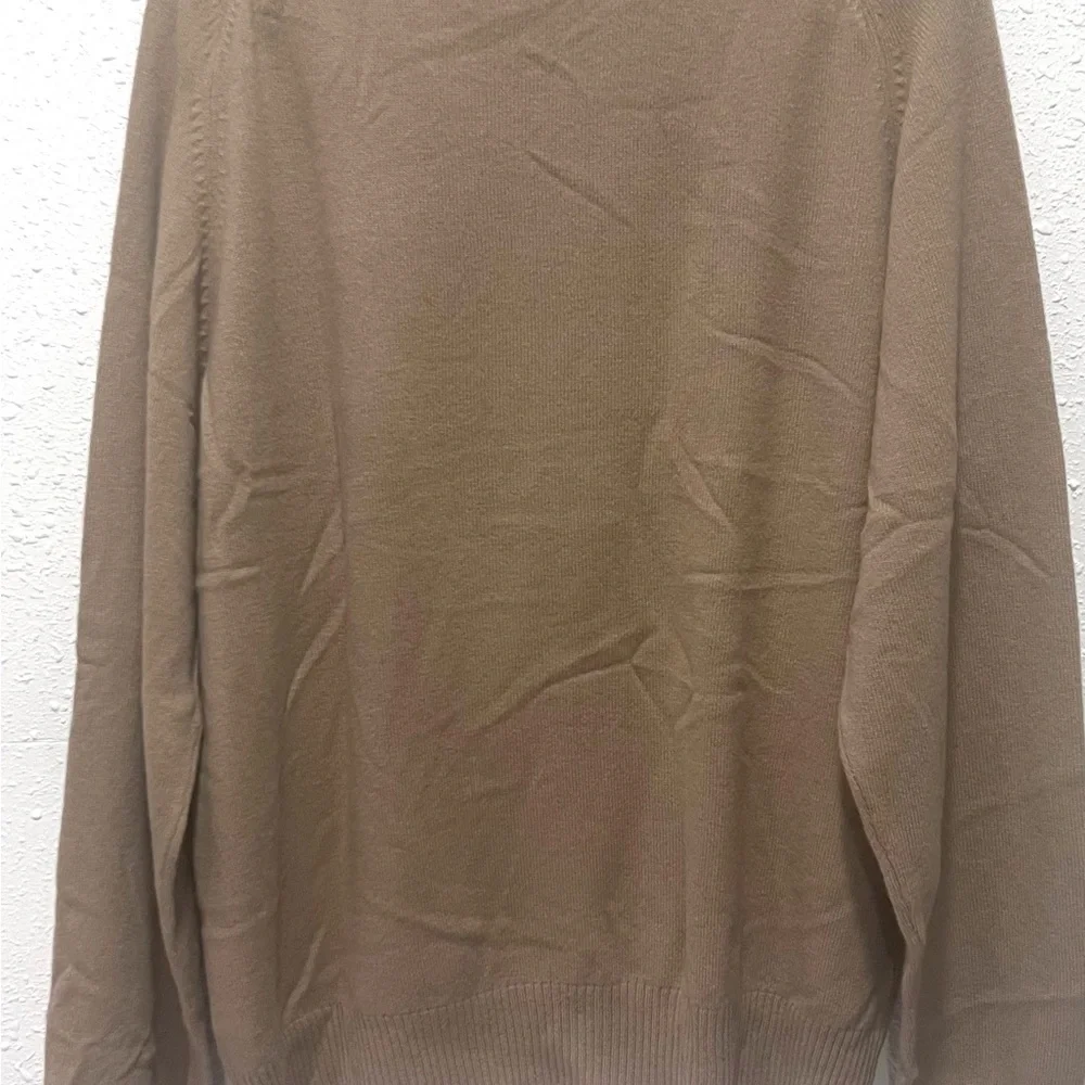 George Tan V-Neck‎ Sweater Lightweight cashmere Knit Large